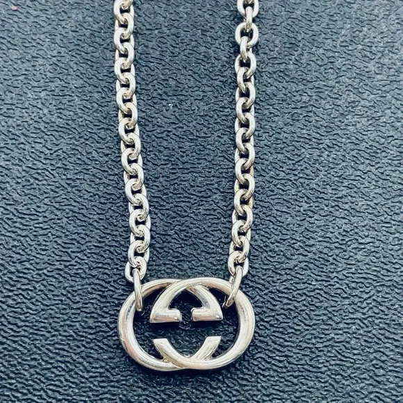 Gucci Interlocking GG Silver 925 Necklace